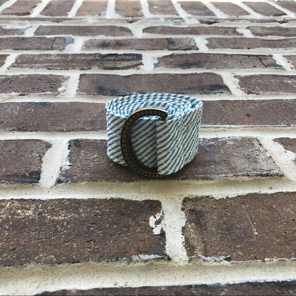 J Crew Seersucker Belt